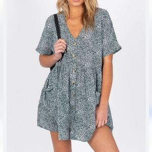 Floral Button-Down Dress
